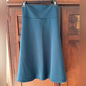 Elegant Teal A-Line Skirt